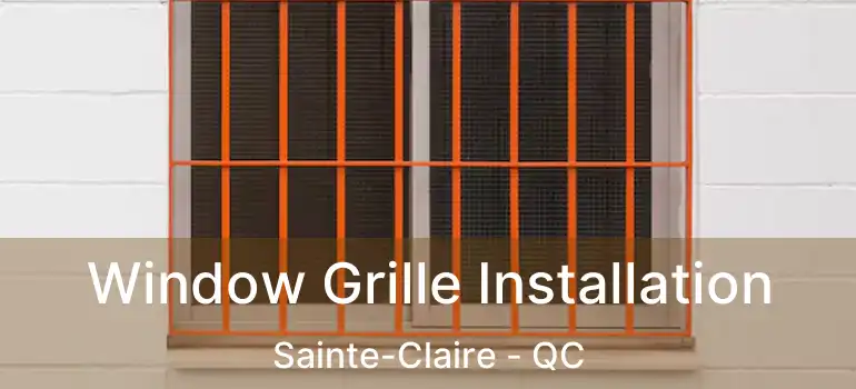  Window Grille Installation Sainte-Claire - QC