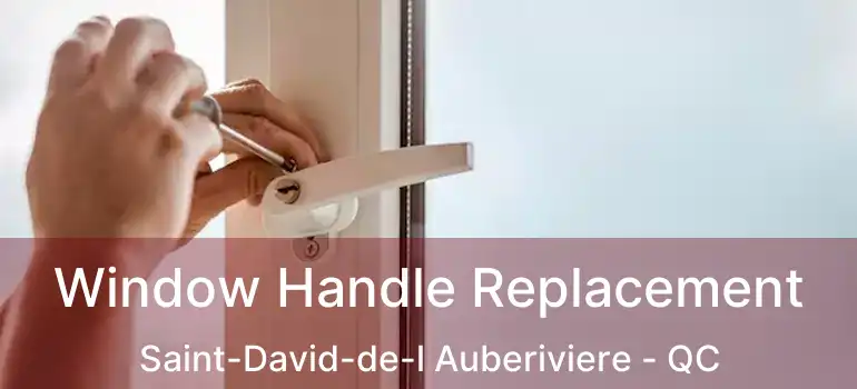  Window Handle Replacement Saint-David-de-l Auberiviere - QC