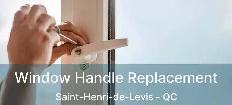  Window Handle Replacement Saint-Henri-de-Levis - QC