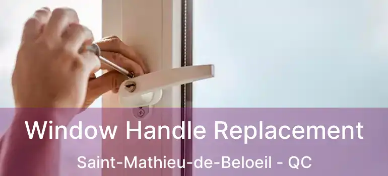  Window Handle Replacement Saint-Mathieu-de-Beloeil - QC