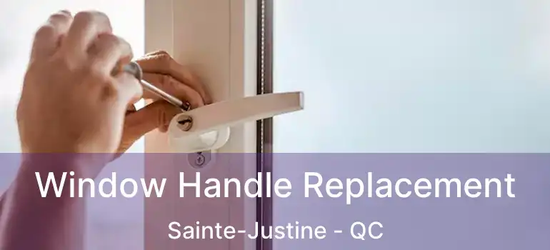  Window Handle Replacement Sainte-Justine - QC