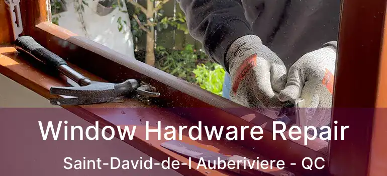  Window Hardware Repair Saint-David-de-l Auberiviere - QC