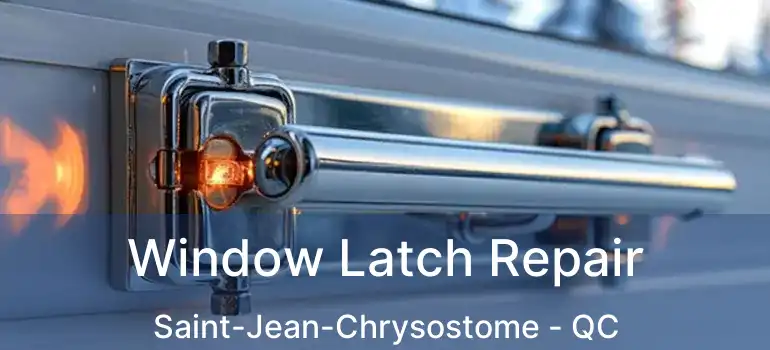 Window Latch Repair Saint-Jean-Chrysostome - QC