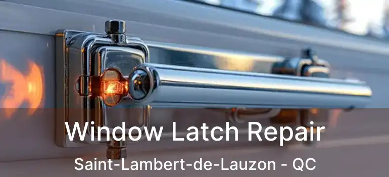  Window Latch Repair Saint-Lambert-de-Lauzon - QC