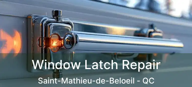  Window Latch Repair Saint-Mathieu-de-Beloeil - QC