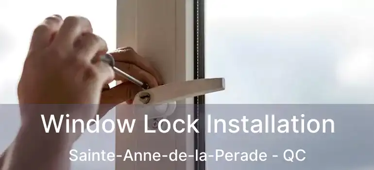 Window Lock Installation Sainte-Anne-de-la-Perade - QC
