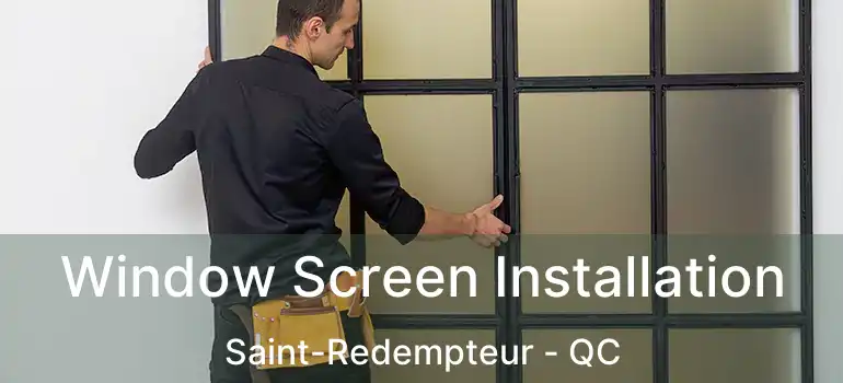  Window Screen Installation Saint-Redempteur - QC
