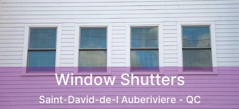  Window Shutters Saint-David-de-l Auberiviere - QC