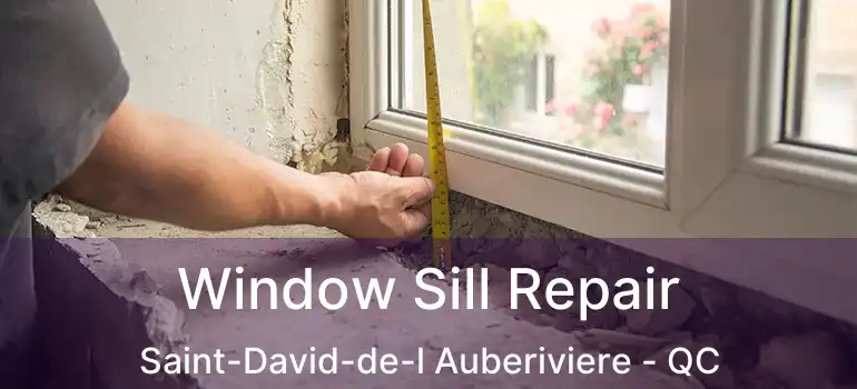  Window Sill Repair Saint-David-de-l Auberiviere - QC