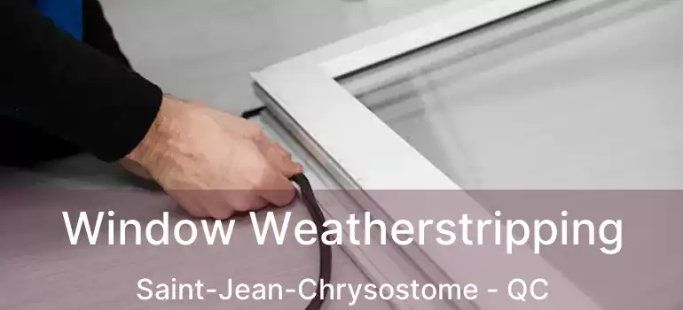  Window Weatherstripping Saint-Jean-Chrysostome - QC