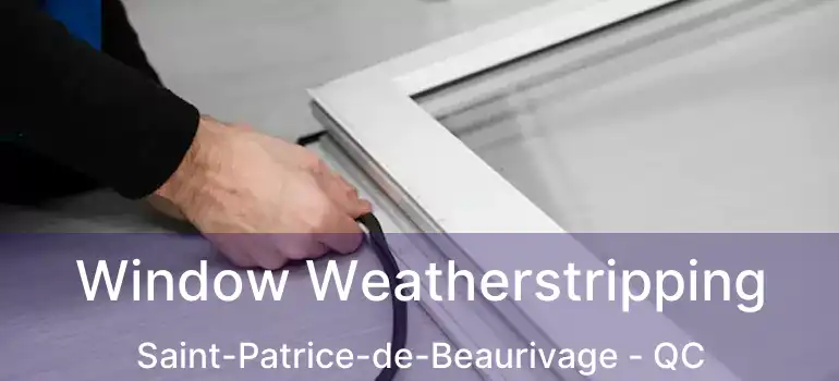  Window Weatherstripping Saint-Patrice-de-Beaurivage - QC