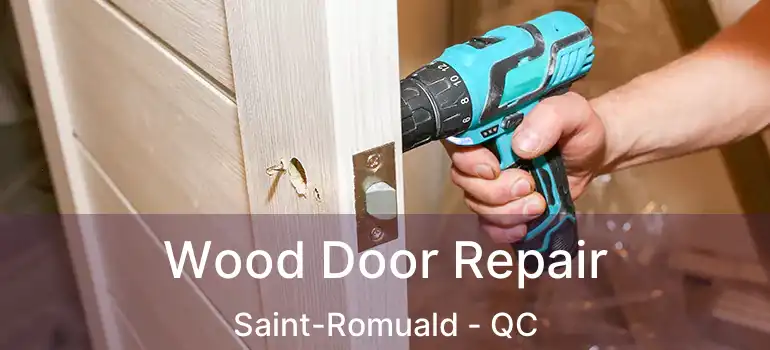  Wood Door Repair Saint-Romuald - QC